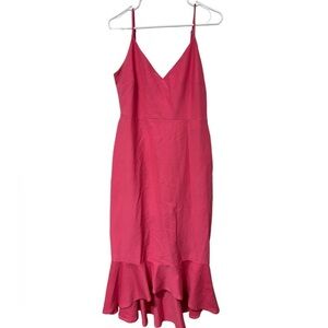 Lulus hot pink adjustable strap dress, size XL, party dress, summer/spring dress
